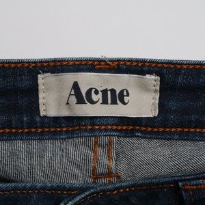 Womens Acne Jeans Blue Skinny KEX Soft Raw 24/32